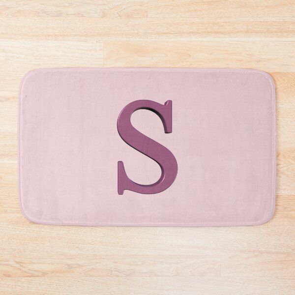 Item preview, The Letter S Dimensional Soft Pink on Pink 5748 designed and sold by Art in My Loft.