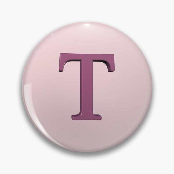 Item preview, The Letter T Dimensional Soft Pink on Pink 5748 designed and sold by Art in My Loft.