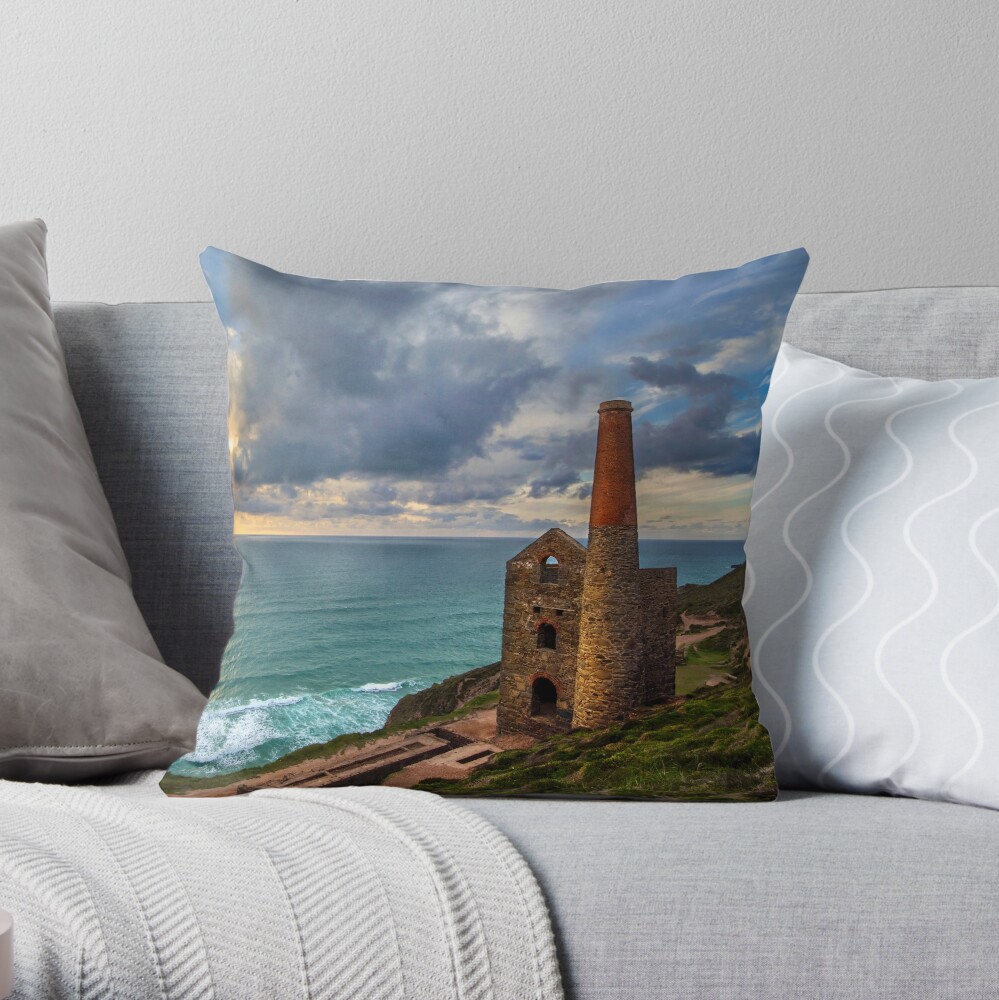 Cornish Engine House Throw Pillow