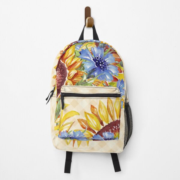 Item preview, Watercolor sunflowers heart and gingham, cottagecore aesthetic collection 1 of 4 designed and sold by Orianah.