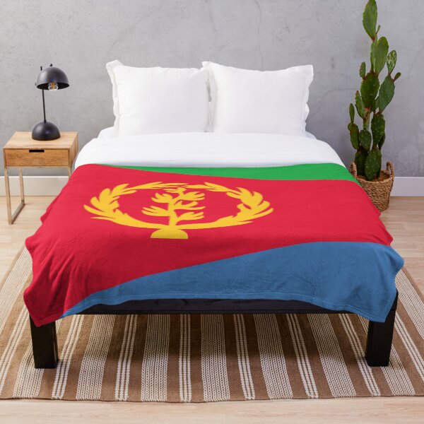 Eritrea Flag Throw Blanket
