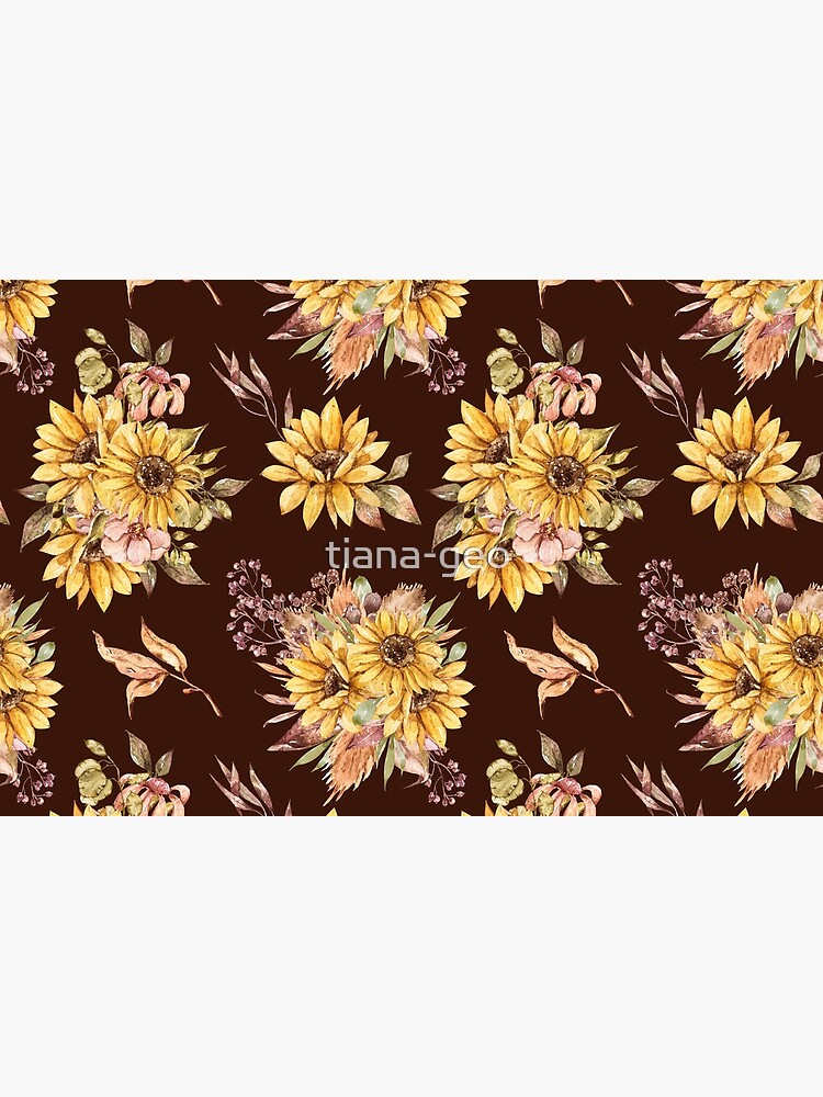 Watercolor sunflower bouquets by tiana-geo