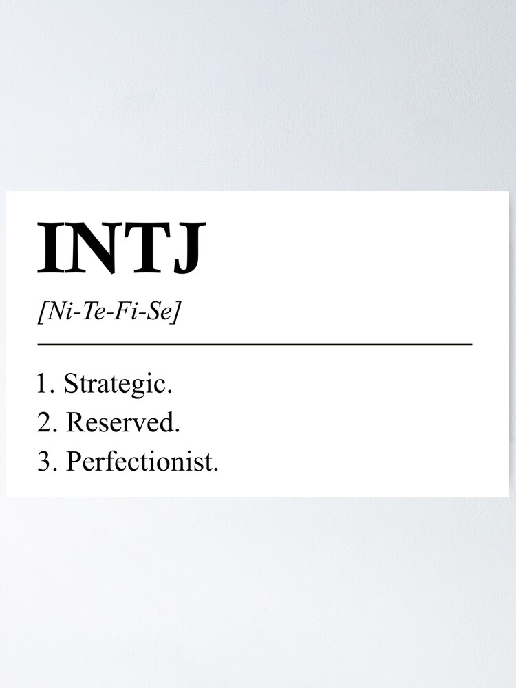 INTJ Definition Poster by THE MBTI Type