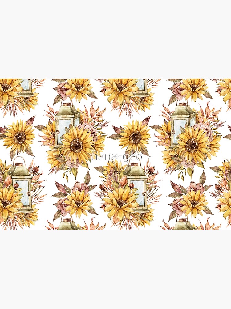 Watercolor sunflower bouquets by tiana-geo