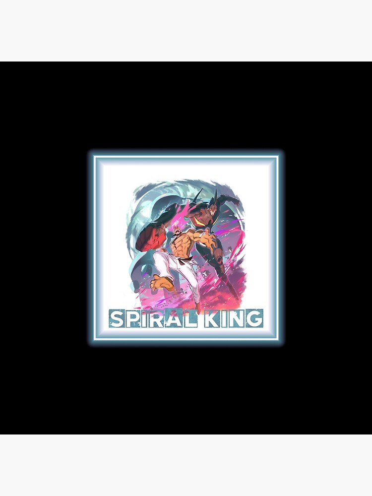 "SPIRAL KING (on Black)" Poster for Sale by epinkb Redbubble