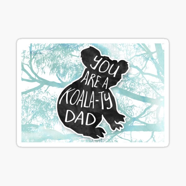 Vista previa del artículo con la obra «Eres un padre KOALAty! Tarjeta del día del padre», diseñado y vendido por hitechmom.