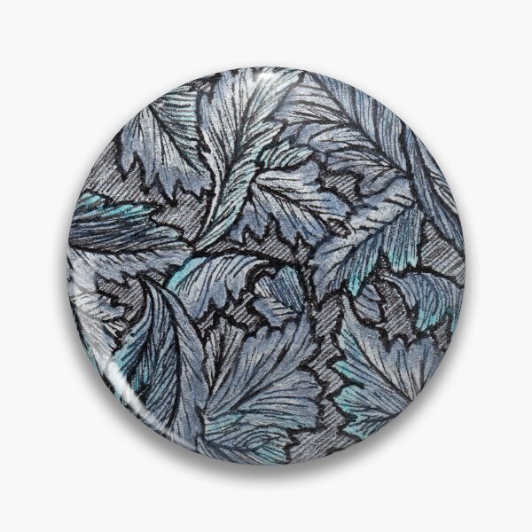 Item preview, Autumn Leaves silver and blue designed and sold by Sara-Rae.