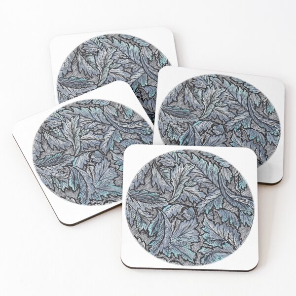 Item preview, Autumn Leaves silver and blue designed and sold by Sara-Rae.