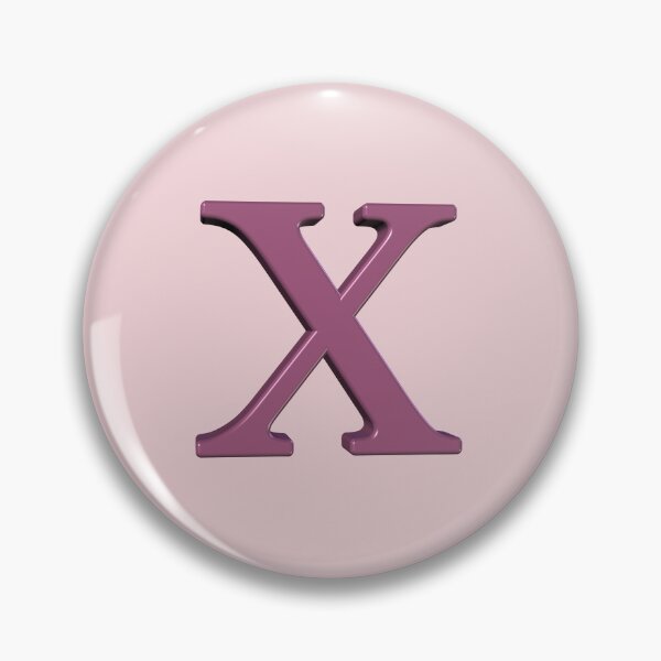Item preview, The Letter X Dimensional Soft Pink on Pink 5748 designed and sold by Art in My Loft.