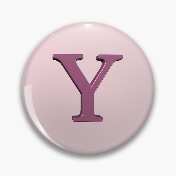 Item preview, The Letter Y Dimensional Soft Pink on Pink 5748 designed and sold by Art in My Loft.