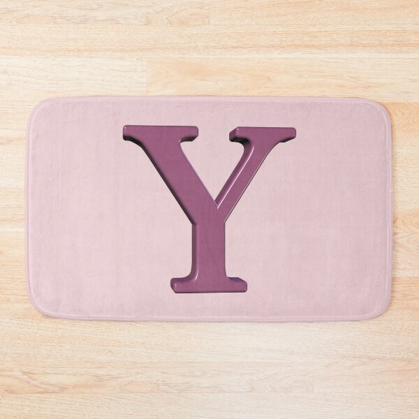 Item preview, The Letter Y Dimensional Soft Pink on Pink 5748 designed and sold by Art in My Loft.