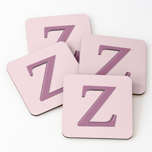 Item preview, The Letter Z Dimensional Soft Pink on Pink 5748 designed and sold by Art in My Loft.
