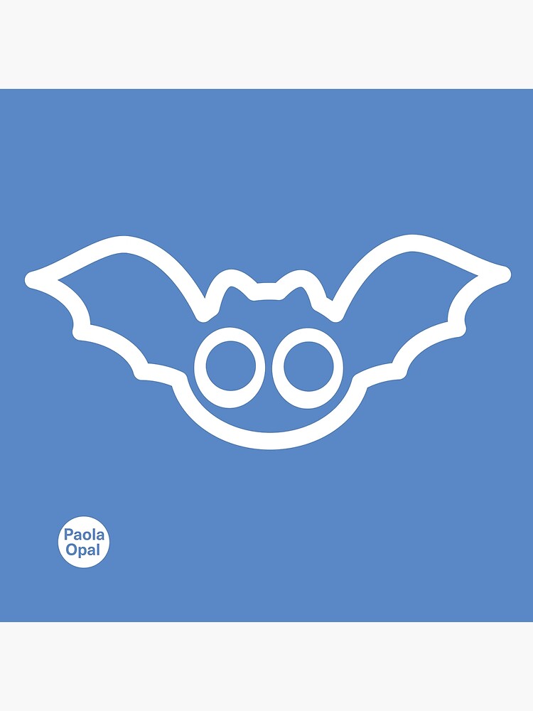 Thumbnail 7 of 7, Framed Art Print, Spookie the Bat from the Simply Small Series (reverse) designed and sold by PaolaOpal.