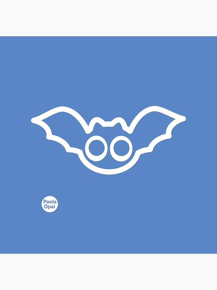 Thumbnail 4 of 4, Pillow, Spookie the Bat from the Simply Small Series (reverse) designed and sold by PaolaOpal.
