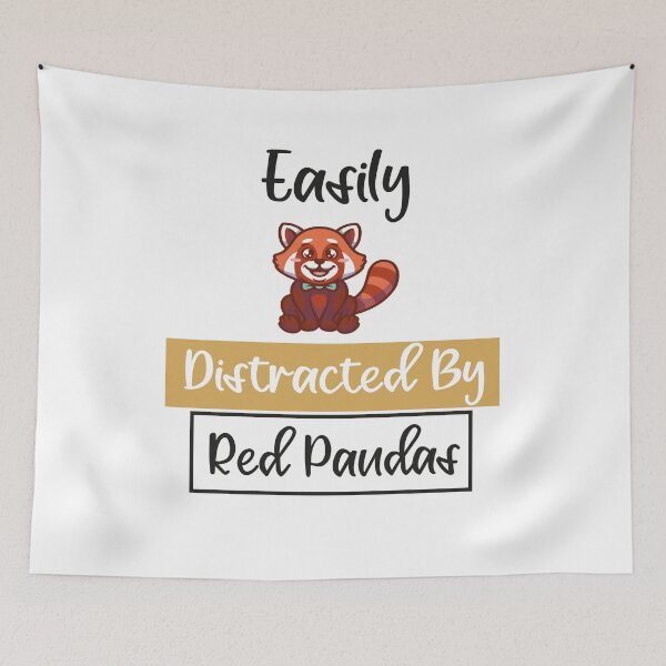 Item preview, EASILY DISTRACTED BY RED PANDAS designed and sold by KHABIRITI.
