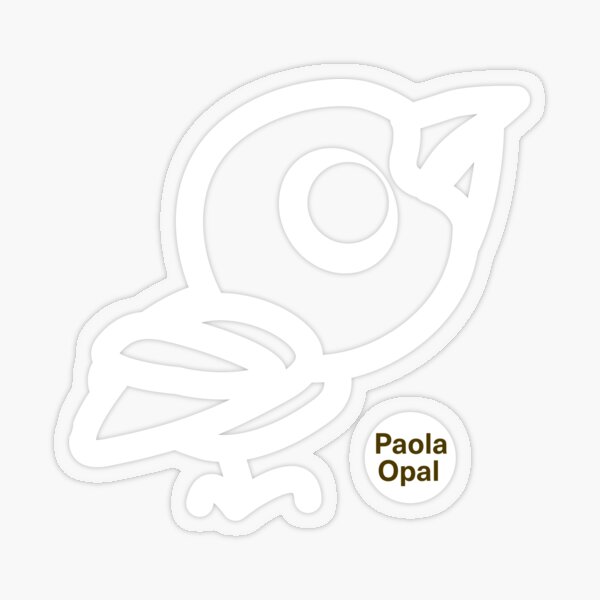 Kawwa the crow from the Simply Small Series (reverse) Transparent Sticker