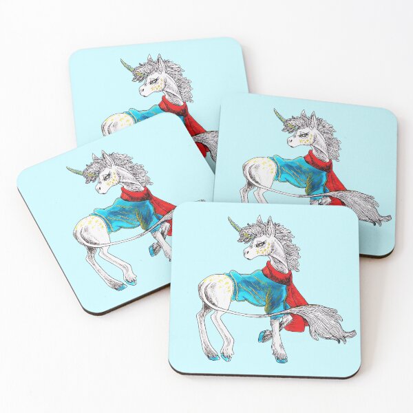 Item preview, Winter Unicorn in Coat designed and sold by Brooksie Fontaine.