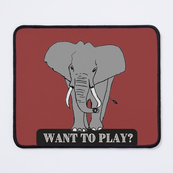 Item preview, Elephant design lets people know you are looking for a game. Perhaps the zoo or football? designed and sold by tranquilbeach.