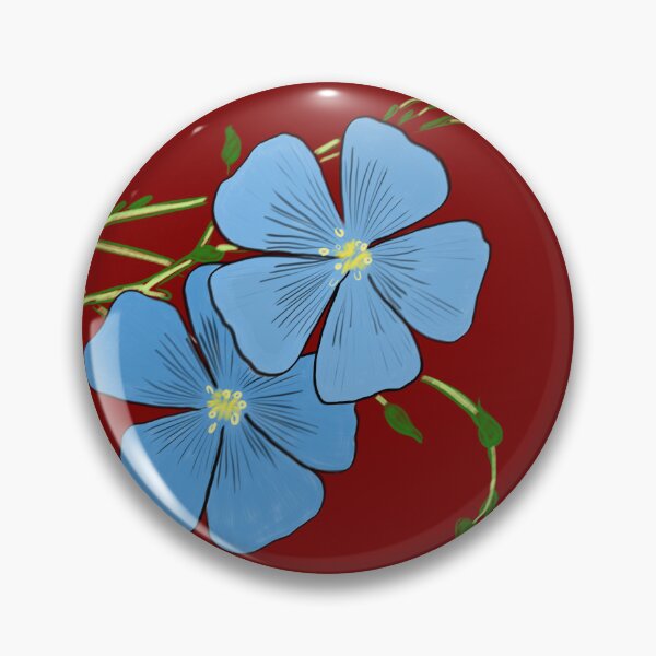 Item preview, Blue flax drawing  designed and sold by EJoyC.