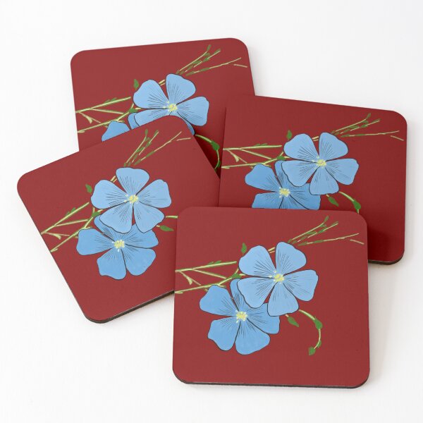 Item preview, Blue flax drawing  designed and sold by EJoyC.