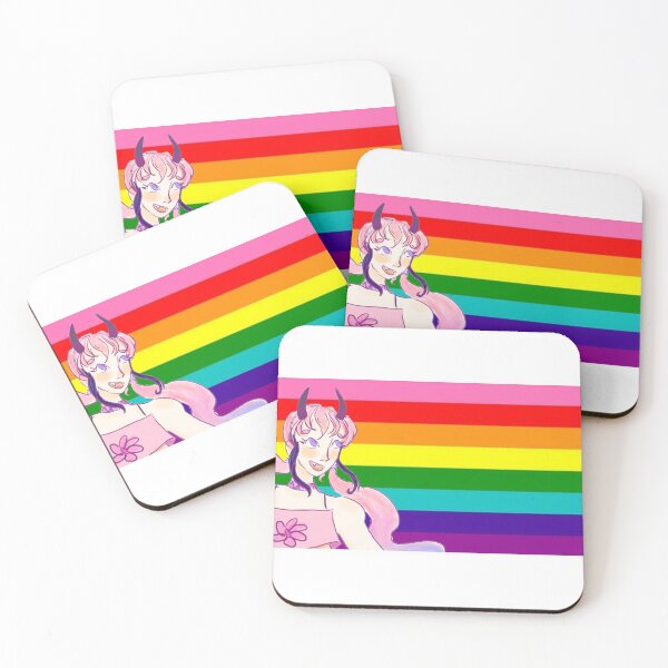 Item preview, VOCALOID MEIKA Hime Gilbert Baker Pride Flag  designed and sold by Holli Anderson.