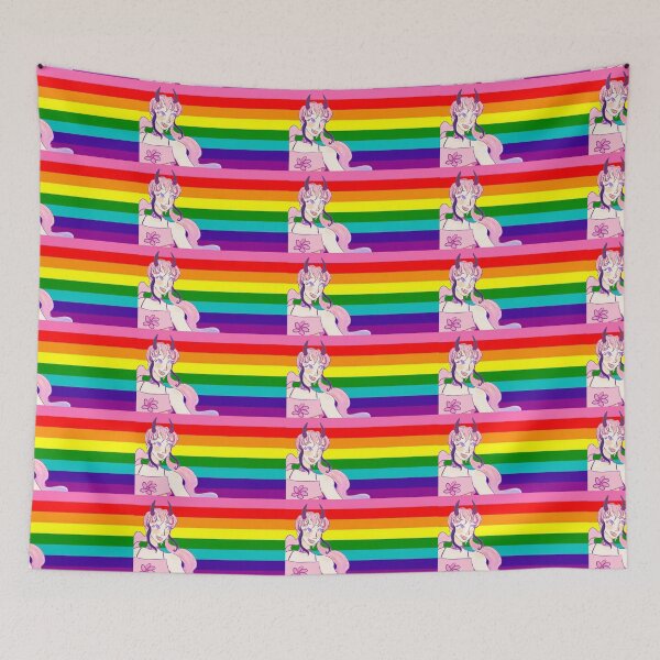 Item preview, VOCALOID MEIKA Hime Gilbert Baker Pride Flag  designed and sold by Holli Anderson.