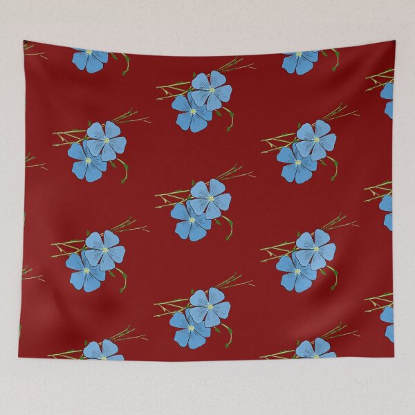 Item preview, Blue flax drawing  designed and sold by EJoyC.