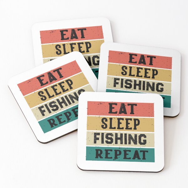 Item preview, EAT  SLEEP FISHING REPEAT designed and sold by KHABIRITI.