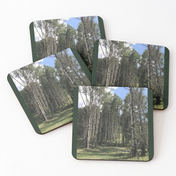 Item preview, Perspective aspen tree line designed and sold by ArtBeats.