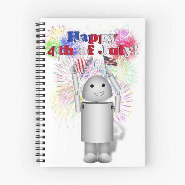 Item preview, Robo-x9 Celebrates the 4th of July designed and sold by Gravityx9.