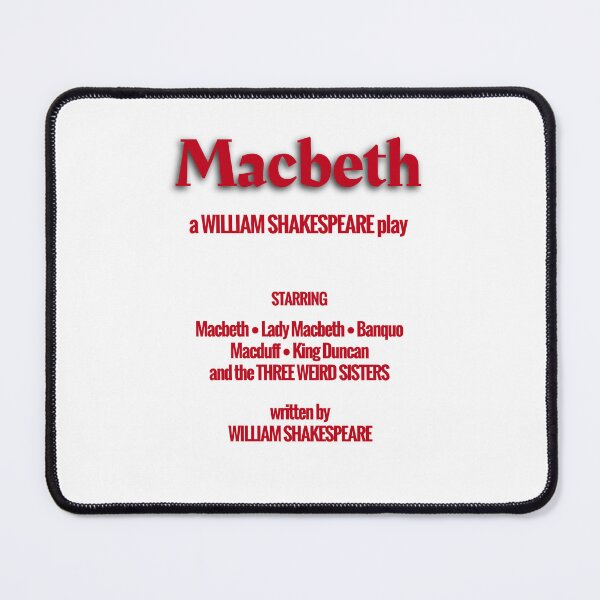 Item preview, Macbeth Credits Poster designed and sold by RenaissanceFan.