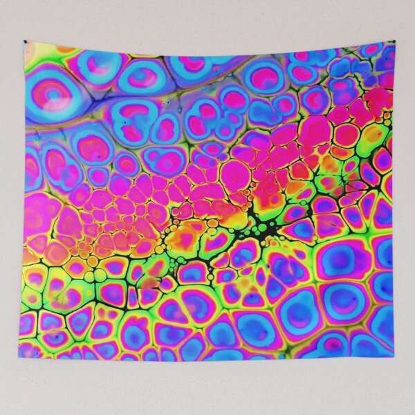 Item preview, PATTERN DESIGN STUDY #32 - Colorful Abstract of Cellular Shapes designed and sold by DEL-Productions.