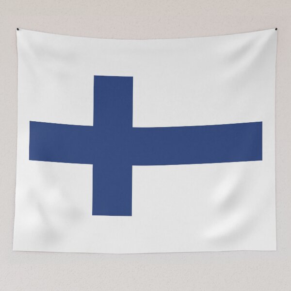 Item preview, Finnish Flag designed and sold by shirtsonshirts.
