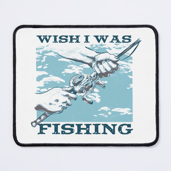 Item preview, Wish i was fishing designed and sold by 1White-Rabbit.