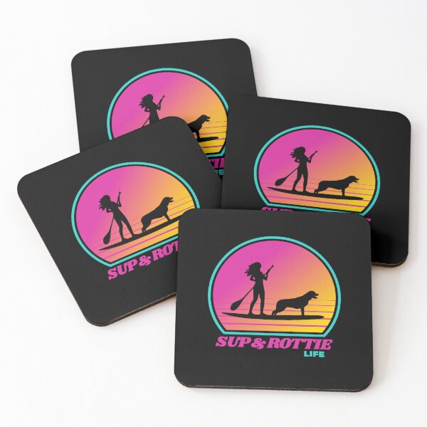Item preview, SUP and Rottie Life Beach Paddleboarding Rottweiler Mom designed and sold by Guarddogdrive.