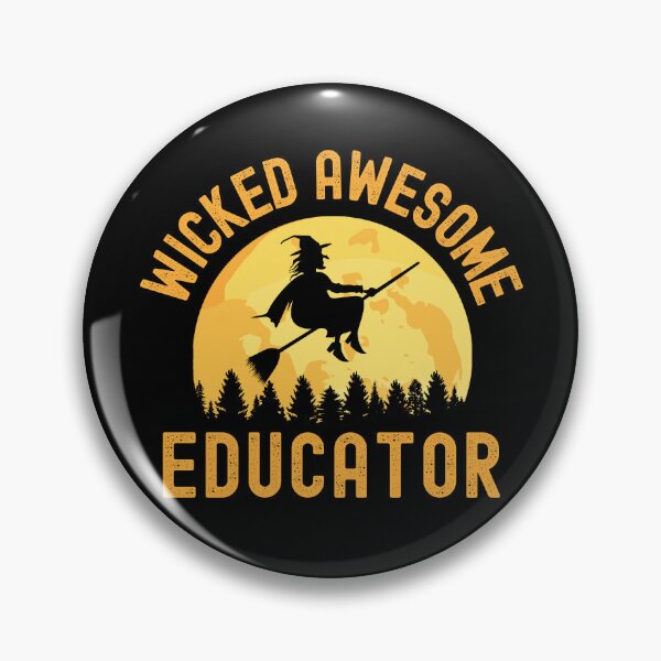 Artikelvorschau, Halloween Teacher - Wicked Awesome Educator - Schul-Halloween-Party, Herbstlehrer, Herbstlehrer entworfen und verkauft von jadedscientist.