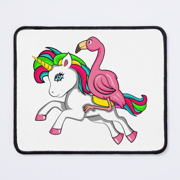 Item preview, Unicorn, Flamingo Riding Unicorn, Flamingo, Great Gift Idea For Children & Unicorn Lovers, Cute Unicorn, Whimsical Gift Ideas, Baby's Nursery, Nursery Decorations designed and sold by CreativeCranium.