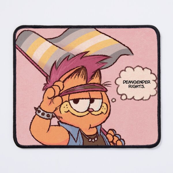 Item preview, Garf Pride - Demigender rights designed and sold by SeaBees.
