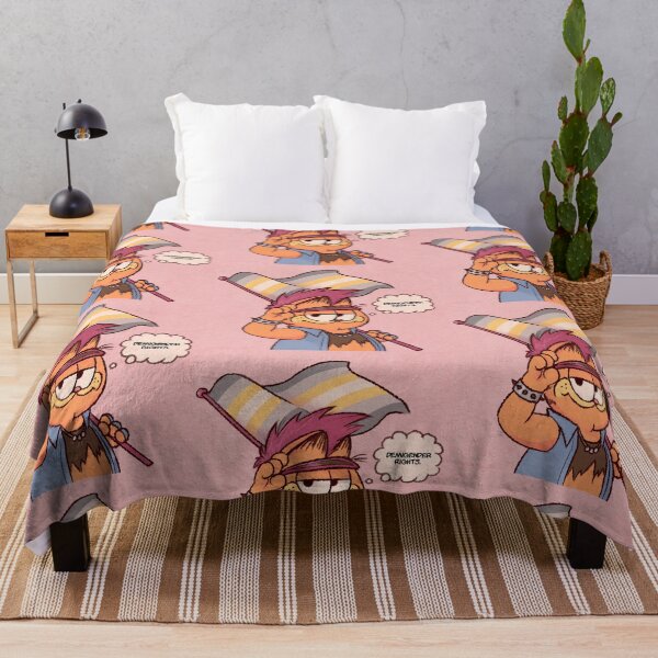 Item preview, Garf Pride - Demigender rights designed and sold by SeaBees.