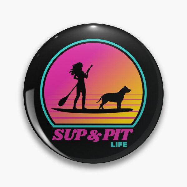 Item preview, SUP and Pit Life Beach Paddleboarding Pit Bull Mom designed and sold by Guarddogdrive.