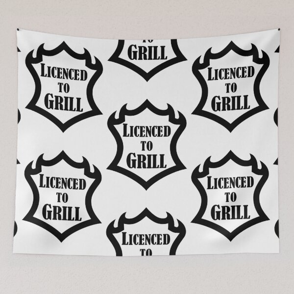 Item preview, Licenced to grill designed and sold by nektarinchen.