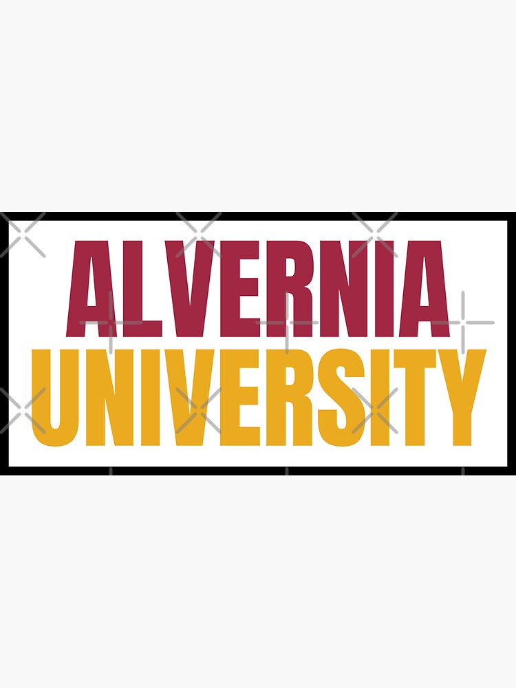 "Alvernia University" Sticker for Sale by DesignLiterally Redbubble