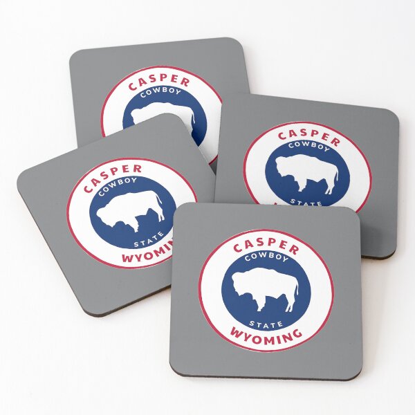 Item preview, Casper Wyoming State Flag Badge Bison Roundlet WY Pride designed and sold by JodieBond.