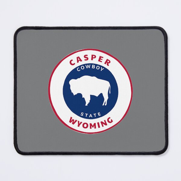 Item preview, Casper Wyoming State Flag Badge Bison Roundlet WY Pride designed and sold by JodieBond.
