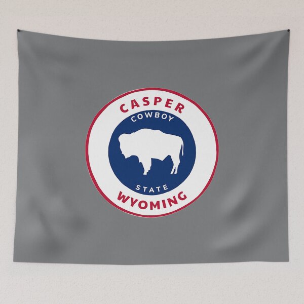 Item preview, Casper Wyoming State Flag Badge Bison Roundlet WY Pride designed and sold by JodieBond.