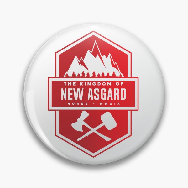 Item preview, New Asgard Red Art Patch designed and sold by Primal Mistry.