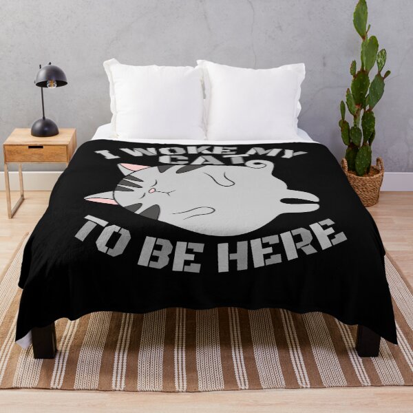 Item preview, i woke my cat to be here designed and sold by Chaos-Touch.