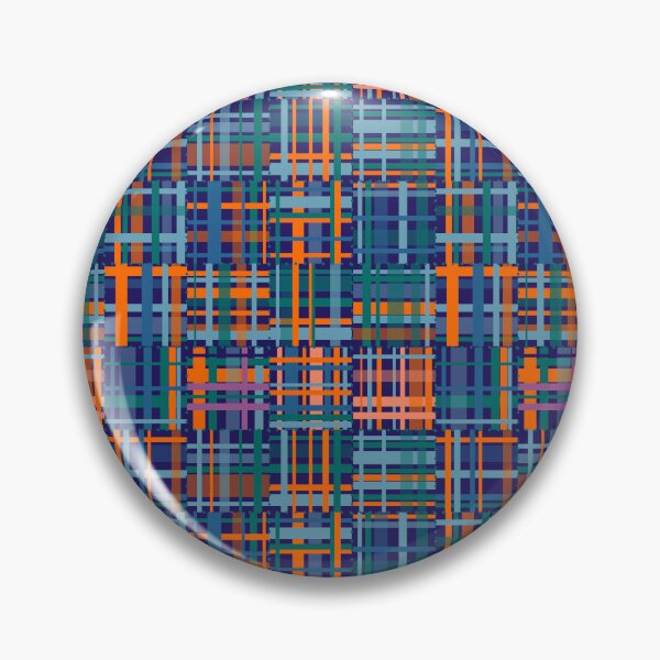 Artikelvorschau, Madras Plaid Blau/Orange entworfen und verkauft von pear-la.