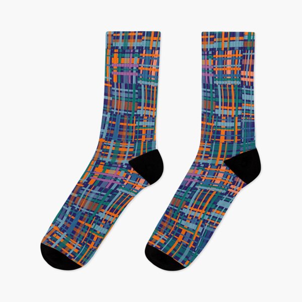 Artikelvorschau, Madras Plaid Blau/Orange entworfen und verkauft von pear-la.