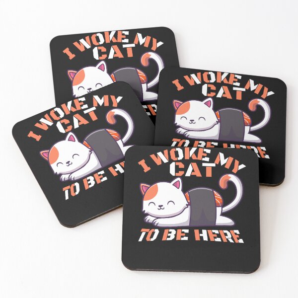 Item preview, i woke my cat to be here sushi designed and sold by Chaos-Touch.